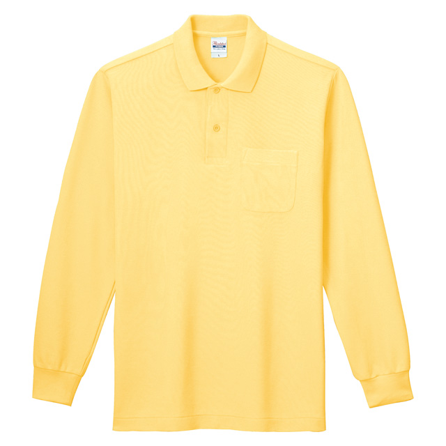 00169-VLP 5.8オンス T/C長袖ポロシャツ（ポケット付）