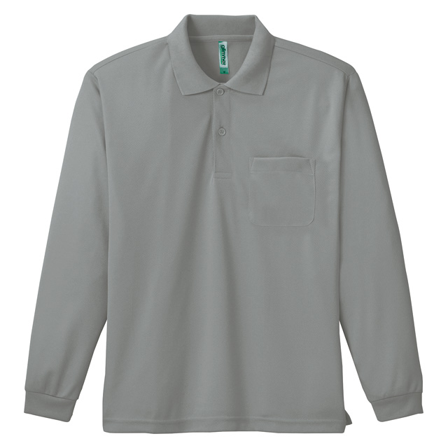 00335-ALP ドライ長袖ポロシャツ（ポケット）