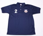 サッカーチームポロシャツ エンブレム 胸番号